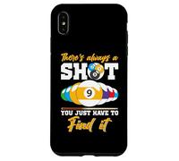 There's Always A Shot - Biliardo con 8 palline da biliardo, da uomo Custodia per iPhone XS Max
