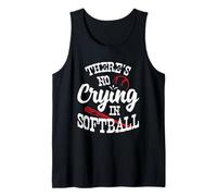 Theres No Crying in Camicia da Softball Canotta