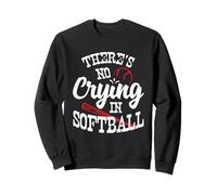 Theres No Crying in Camicia da Softball Felpa