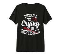 Theres No Crying in Camicia da Softball Maglietta Premium