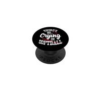 Theres No Crying in camicia da softball PopSockets PopGrip Adesivo