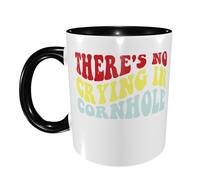 There'S No Crying In Cornhole Tazze Divertente Mug Con Manico Tazza Per Espresso Casa Cappuccino 330Ml