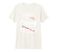 Theres No Crying in Softball Game Sports Baseball Lover Maglietta Premium