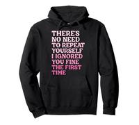 There's No Need To Repeat Yourself Felpa con Cappuccio