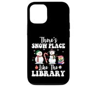 Theres Snow Place Like The Library Divertente Bibliotecario Natale Custodia per iPhone 12/12 Pro