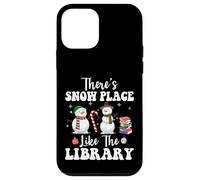 Theres Snow Place Like The Library Divertente Bibliotecario Natale Custodia per iPhone 12 mini