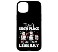 Theres Snow Place Like The Library Divertente Bibliotecario Natale Custodia per iPhone 15 Plus