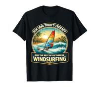 Theres Therapy per Il Resto c'è Windsurf Windsurfer Maglietta