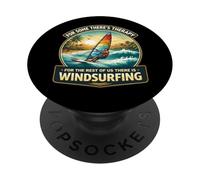Theres Therapy per il resto c'è windsurf Windsurfer PopSockets PopGrip Adesivo