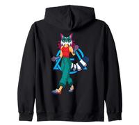 Therian Girl Fox Lady Furries Peloso Orecchio Alter Kin Otherkin Felpa con Cappuccio