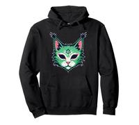 Therian Head Fox Fur Head Peloso Animale Alter Kin Theta Delta Felpa con Cappuccio