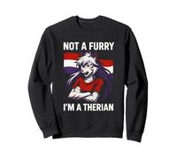 Therian Pride non un lupo carino peloso LGBTQ Felpa