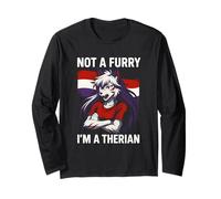 Therian Pride non un lupo carino peloso LGBTQ Maglia a Manica