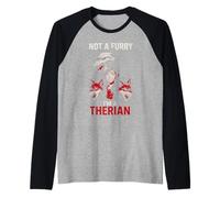 Therian Pride non un lupo carino peloso LGBTQ Maglia con Maniche Raglan