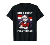 Therian Pride non un lupo carino peloso LGBTQ Maglietta