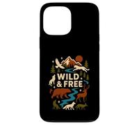 Therian Pride Wild & Free Wolf Peloso Custodia per iPhone 13 Pro Max