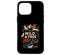 Therian Pride Wild & Free Wolf Peloso Custodia per iPhone 16 Pro Max