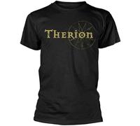 Therion 'Logo' T Shirt - New Loose Science Fiction Retro all-Match Family T-Shirt Black XL