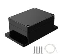 Therlan Scatola di giunzione esterna impermeabile, 7 dimensioni a scelta, IP65, scatola di giunzione da parete, scatola di giunzione impermeabile, colore nero (11.5x9x5.5 cm)