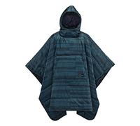 Therm-a-Rest Poncho Honcho Coperta con Cappuccio indossabile, Stampa Blu, Taglia Unica Unisex-Adulto