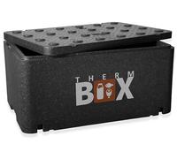 THERM BOX Scatola in polistirolo grande GN 1/1 Interno: 54x34,5x24 cm 46 litri Box isotermica Contenitore termico riutilizzabile