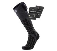 THERM-IC Heat Fusion Uni ND + S-Pack 1200 - calze da sci riscaldabili 35/36 Black/Grey man