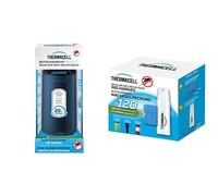 Thermacell - Confezione diffusore blu + ricariche 120 ore | Fino a 132 ore di utilizzo | Anti zanzara e zanzara Tigri | Area di protezione 20 m² | Effetto rapido | Inodore | THPATIOBLEU120