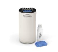 Thermacell Repellente Antizanzare Mini Halo, Per Esterno, Giardino e Patio, Protezione Efficace 21m², Inodore, Include 12 Ore di protezione, 1 Cartuccia + 3 Piastrine, Bianco