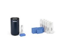Thermacell Repellente Antizanzare Mini Halo + Ricarica, Protezione 21 m², Durata 132 Ore, Inodore, Blu Navy