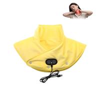 Thermaease Pro Heating Pad, Lifweb Thermaease Pro for Neck Shoulder Back Pain Relief, Electric Heating Pad with 3 Temp and Massage, Electric Heat Pad Gifts for Women Men (yellow)