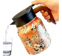 Thermal Carafe For Hot Drinks,11x16.5cm Drink Dispenser For Parties - 33.8 Oz Temperature Control Coffee Carafes With Tea Infuser And Strainer For Keeping Hot Cold Coffee, Tea, Water