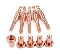 Thermal Dynamics SL60 / 100 Plasma Torch Electrodes & Nozzles 5 - Pack | Enhanced Copper Consumables for Metal Cutting | 9-8215 Electrodes / 9-8207 Nozzle Tips