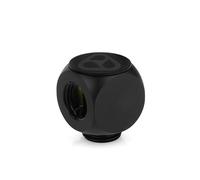 Thermal Grizzly DeltaMate Rotary T Raccordo - Nero G1/4 Maschio + Doppio Connettore a T Femmina per PC Personalizzato Raffreddamento Ad Acqua