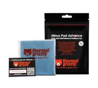 Thermal Grizzly Minus Pad Advance - 2 tamponi di interfaccia termica, 100 x 100 x 0,5 mm, non conduttivo, alta conducibilità termica e comprimibilità per SSD, GPU ed elettronica