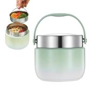 Thermal Lunch Box - 5.31 Inches Lunch Container for Foods and Drinks, Portable Leakproof with Heat Retention Easy Carry Design, Insulated Food Storage for Gym Travel Hiking Picnic Sports Fishing