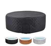 Thermal Pool Cover - 81.89x27.56 Round Inflatable Spa for Winter Heat Retention, Energy Saving with Sun Protection Function, Spa Accessory for Commercial Home Backyard Outdoor PVC Material Storage Bag