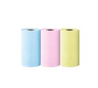 Thermal Sticker Paper Roll 57mm for Mini Printer Kids Camera Instant Print Multi-Pack(6Roll Color Thermal)