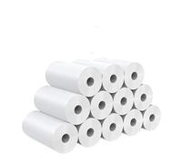 Thermal Sticker Paper Roll For Instant Camera Refill White Edge Assorted Packs(12 Rolls White)