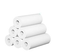 Thermal Sticker Paper Roll For Instant Camera Refill White Edge Assorted Packs(6 Rolls White)