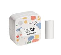 Thermal Sticker Printer - Mini Portable Label Maker | Inkless Wireless Printing, App Controlled, 200DPI Black White Labels for Home Office School DIY Diary Organization, Pocket Size 8,6 x 8 x 4,2 cm