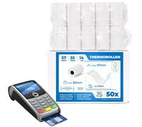 THERMALKING - Rotoli POS 57X35X12 Di Carta Termica per Ricevute Bancomat - Rotol