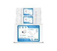 THERMALKING - Rotoli POS 57x35x12 di carta termica per ricevute Bancomat - Rotolini compatibili con dispositivi POS - Rotolo carta termica 57mm x 14m x 12mm - [25x]