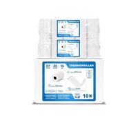 THERMALKING - Rotoli POS 57x35x12 di carta termica per ricevute Bancomat - Rotolini compatibili con dispositivi POS - Rotolo carta termica 57mm x 14m x 12mm - [10x]