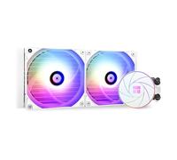 THERMALRIGHT Aqua Elite 240 - Raffreddamento ad acqua ARGB CPU, bianco Aio CPU, 240 gamme, 2 ventole PWM da 120 mm, cuscinetti S-FDB, per AMD/AM4/AM5, Intel LGA1150/1151/1155/1156/1200/2011/1700