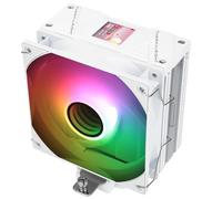 Thermalright Assassin Spirit 120 Vision ARGB White - Dissipatore di calore per computer, 4 tubi di calore, schermo PC con raffreddamento CPU da 1,54 pollici, risoluzione 240 x 240, per AM4/AM5 e