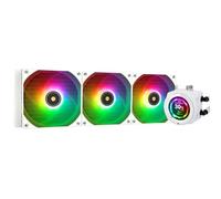 Thermalright CORE VISION 360 White ARGB - Dissipatore liquido per CPU AIO, schermo LCD IPS con risoluzione 480 x 480, per AM4/AM5/Intel 1700/1851, 2,1 pollici, schermo LCD per immagini