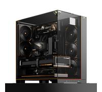 Thermalright Custodia per PC A70 Vision con display da 9,16 pollici, vetro di sicurezza panoramica, torre ATX, supporta scheda madre ATX/scheda grafica da 42 cm, con barra luminosa ARGB e gestione dei