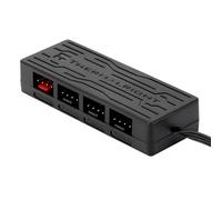 Thermalright fan X4 PC Cooler, Supporta 4 Gruppi di Ventole CPU, SATA Power, Tramotina Cavo, Raffreddamento CPU 4PIN per Desktop Case (Fan HUB X4)