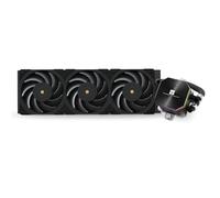 Thermalright Frozen Edge 360 Black - Refrigeratore d'acqua liquido CPU con ventola PWM da 120 mm, dissipatore di calore ad acqua integrato per AMD/AM4/AM5, Intel LGA1700/1150/1151/1200/2011