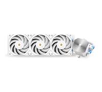 Thermalright Frozen Edge 360 White - Refrigeratore d'acqua liquido CPU con ventola PWM da 120 mm, 360 bianco Cold Row, dissipatore d'acqua integrato per AMD/AM4/AM5, Intel LGA1700/1150/1151/1200/2011
